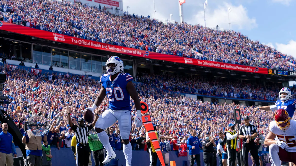 A Buffalo Bills home game at Highmark Stadium.