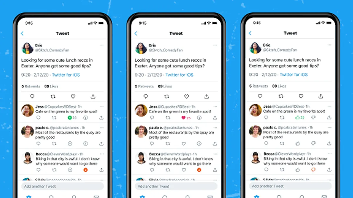Twitter up and downvotes