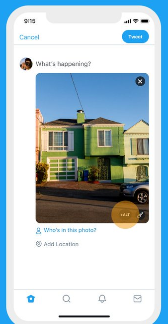 Twitter alt text