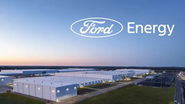 An aerial view of the The Ford Energy battery plant in Glendale, Kentucky.