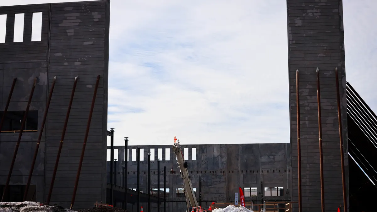 Digital Realty's IAD-56 data center project under construction in Ashburn, Virginia.