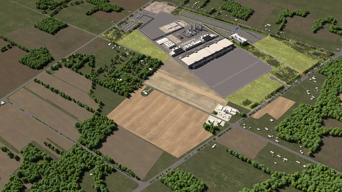 A skyshot of the planned Intel factory expansion that was recently announced.