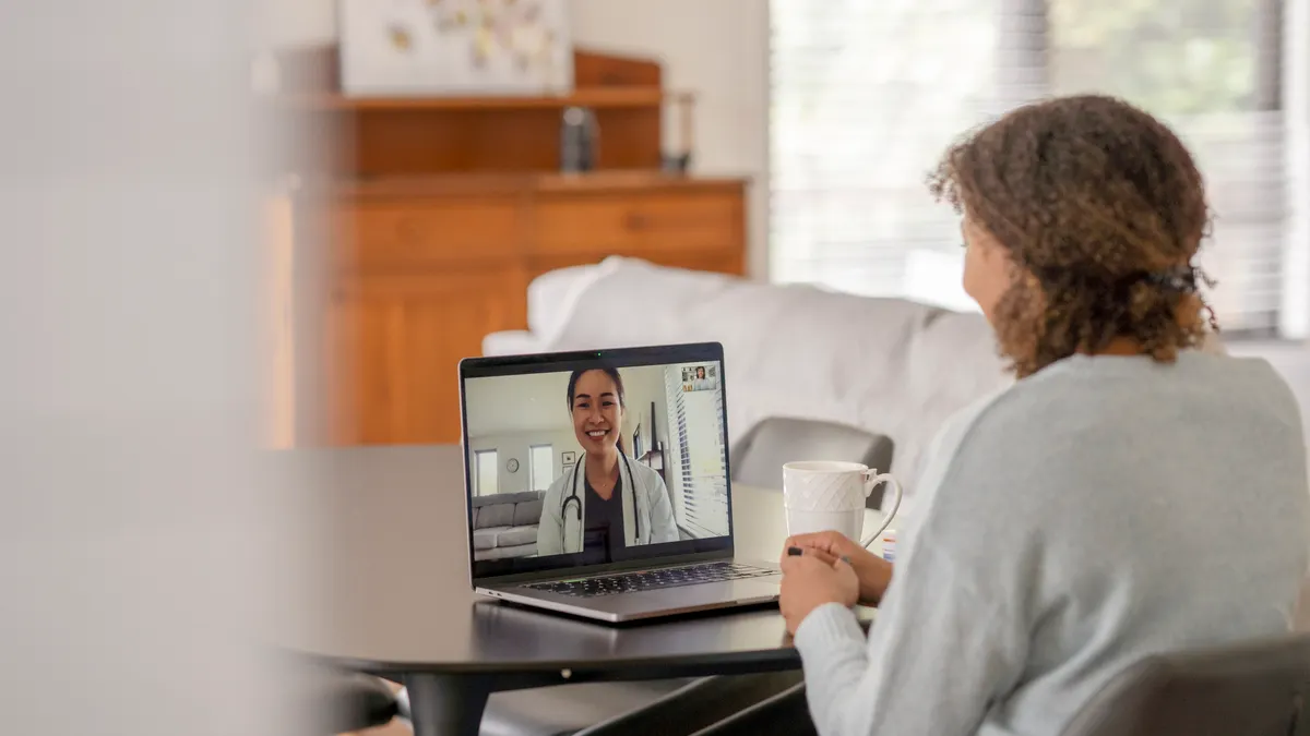 Patient Meeting Remotely with her Doctor