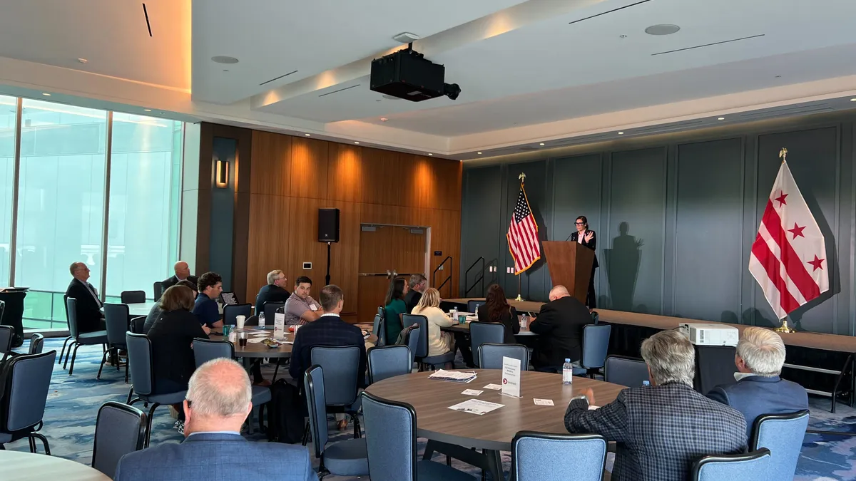 EPA Deputy Assistant Administrator Alejandra Nunez briefs Truckload Carriers Association members during their 2024 Fall Business Meeting in Washington, D.C.