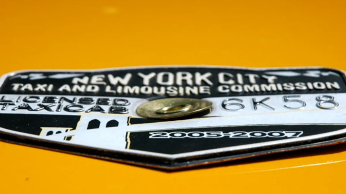 Taxi medallion