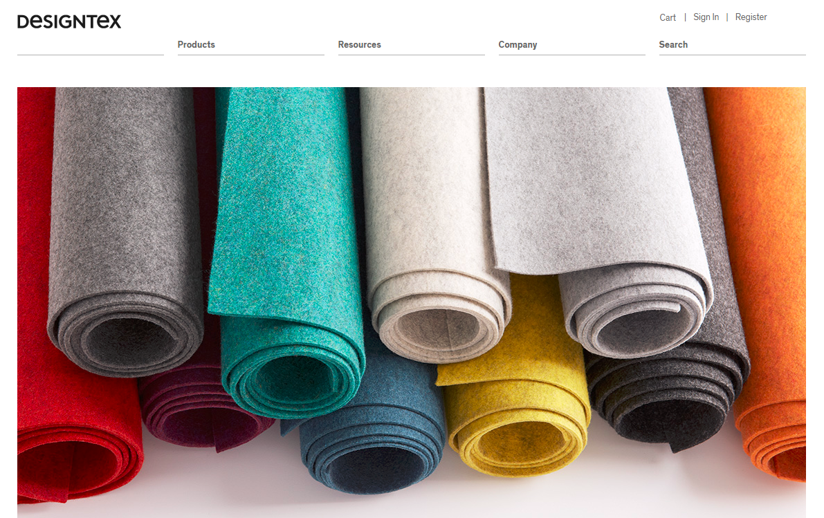 Designtex homepage