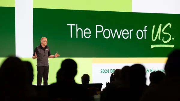Greg Franks of BP talking at a conference