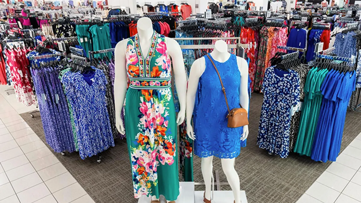 Kohl's new shop-in-shop for dresses.