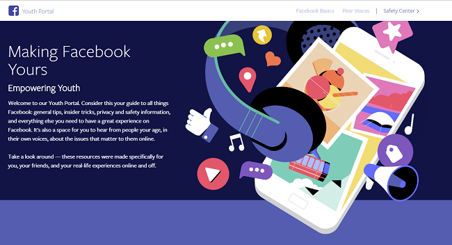 Facebook's Youth Portal
