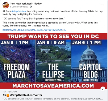 Stop the Steal post on Facebook