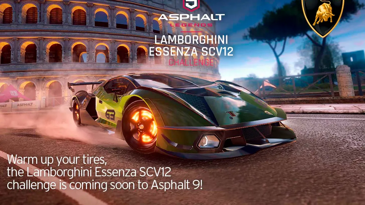 Image of Lamborghini-Gameloft partnership Asphalt 9 challenge