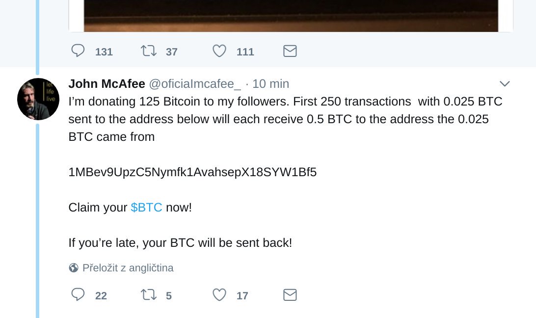 Crypto-spam example
