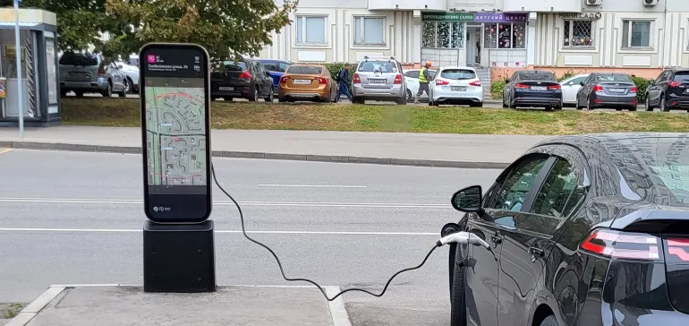 Project Ev Store Display A perfect pair: EV charging station and in-store display advertising ...