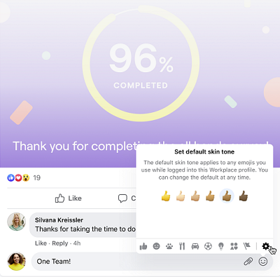 Facebook Workplace update