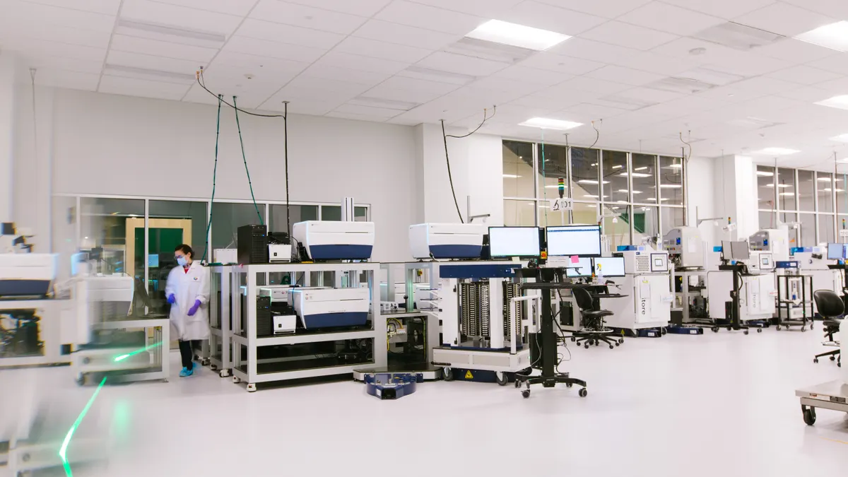 An image of the lab inside Recursion Pharmaceuticals.
