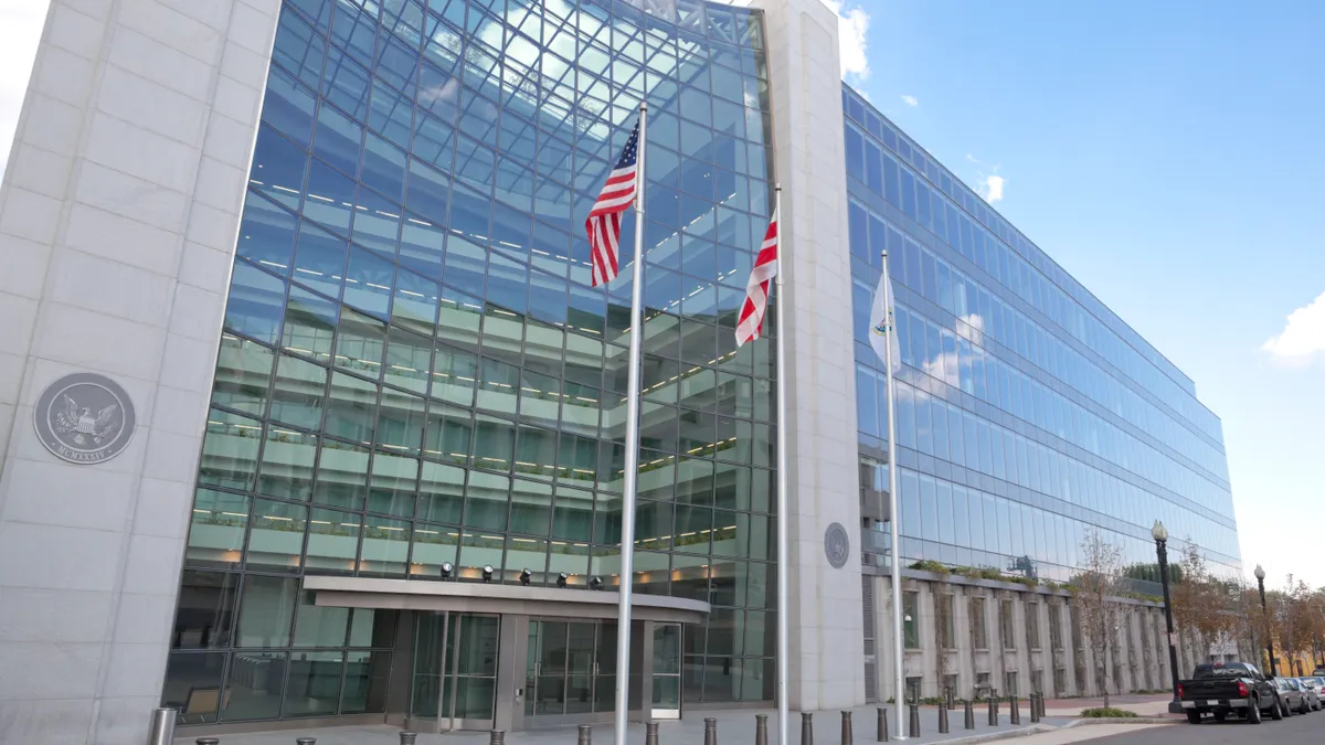 Securities and Exchange Commission, SEC, Building in Washington DC