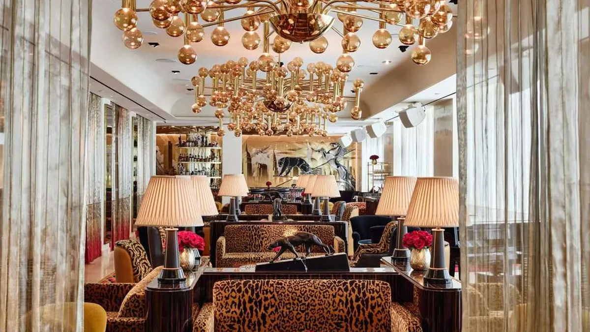 The lobby at Faena New York hotel in New York City.