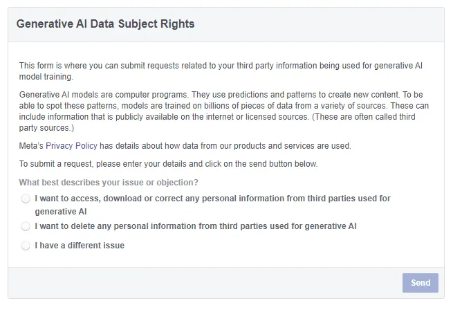 Meta AI permissions