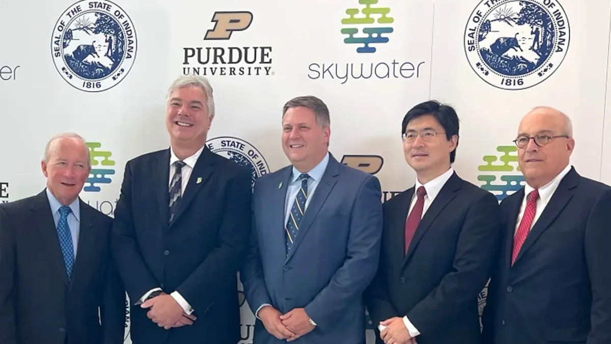 SkyWater plans to build $1.8 billion semiconductor manufacturing facility in partnership with the state of Indiana and Purdue University