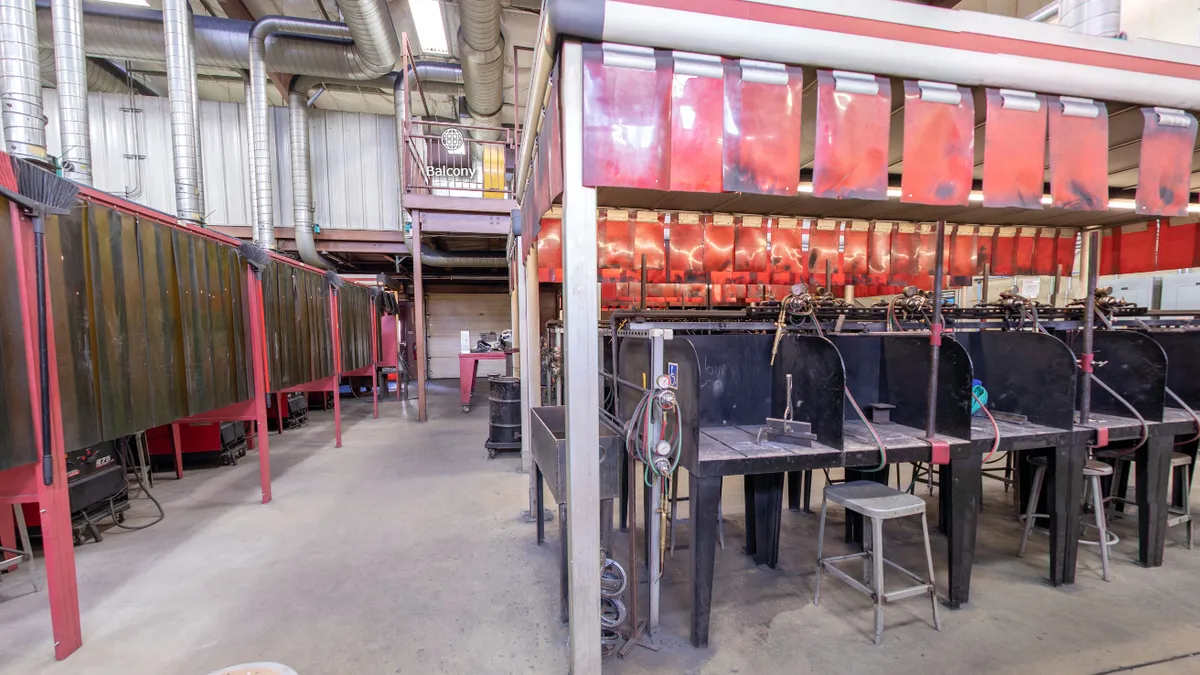 Welding lab on Pittsburgh Technical College campus.