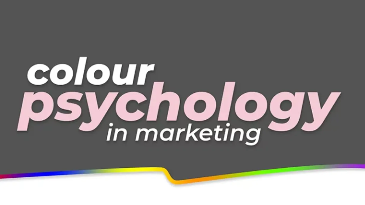 Colors in marketing infographic