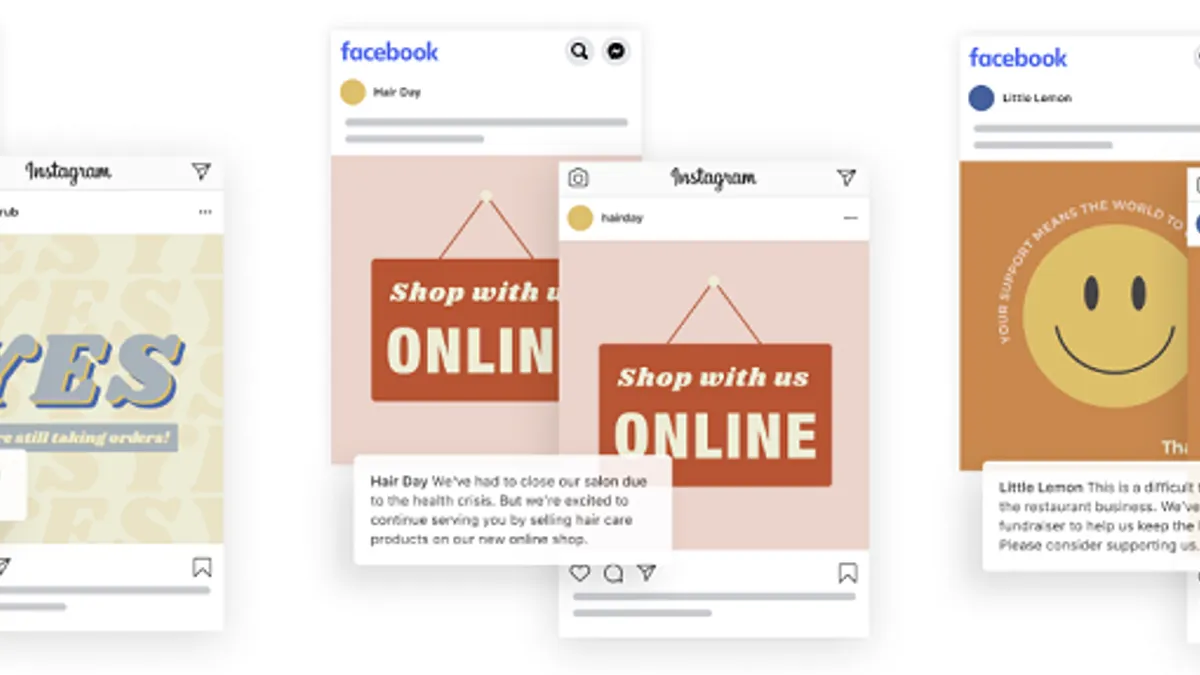 Facebook COVID-19 Business Templates
