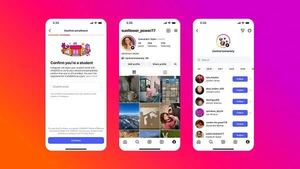 Instagram college listings