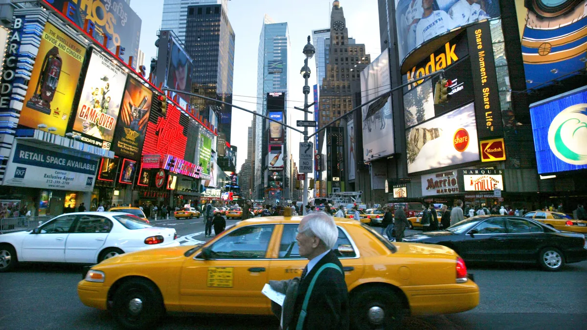 A photo of Times Square, New York City.