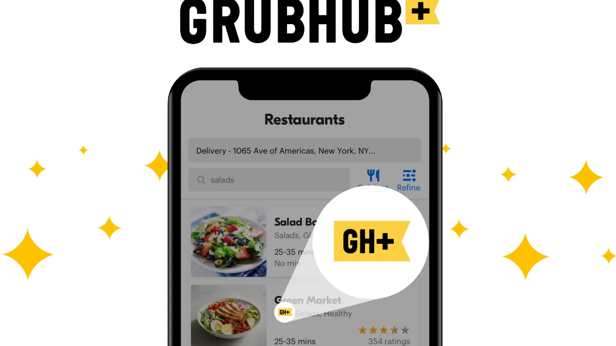 Grubhub membership program used specifically for Grubhub+ news