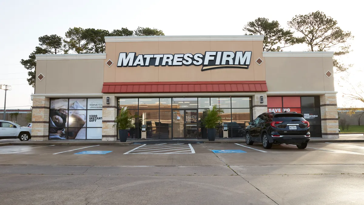 Mattress Firm storefront.