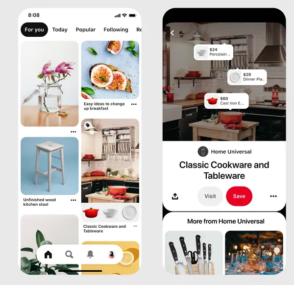 Pinterest product tagging