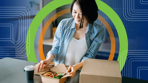 person with food