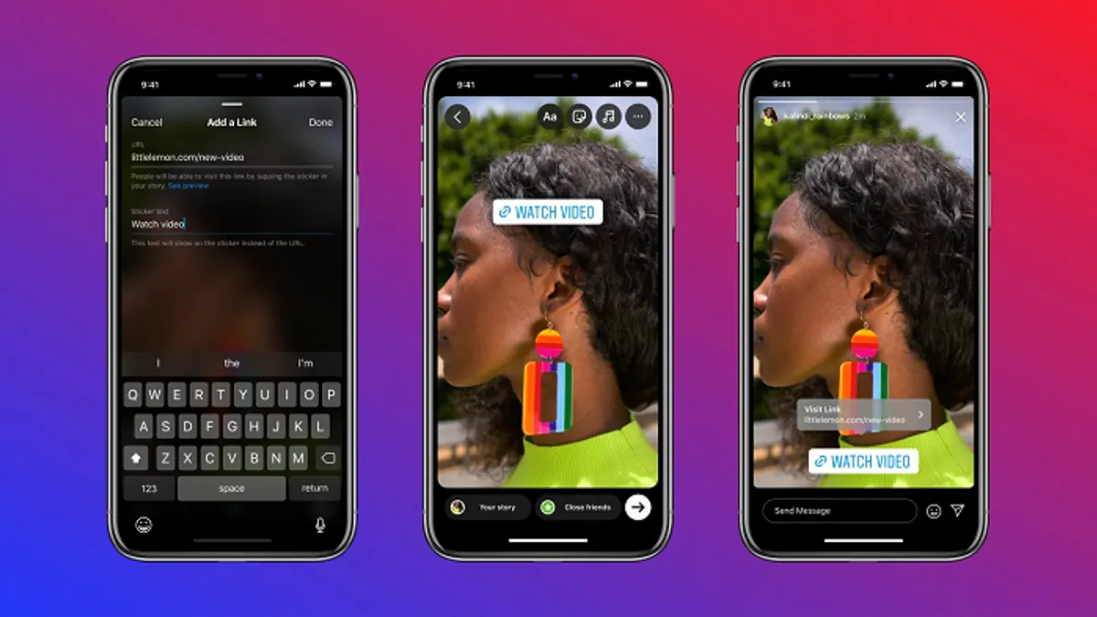 Instagram Stories links update