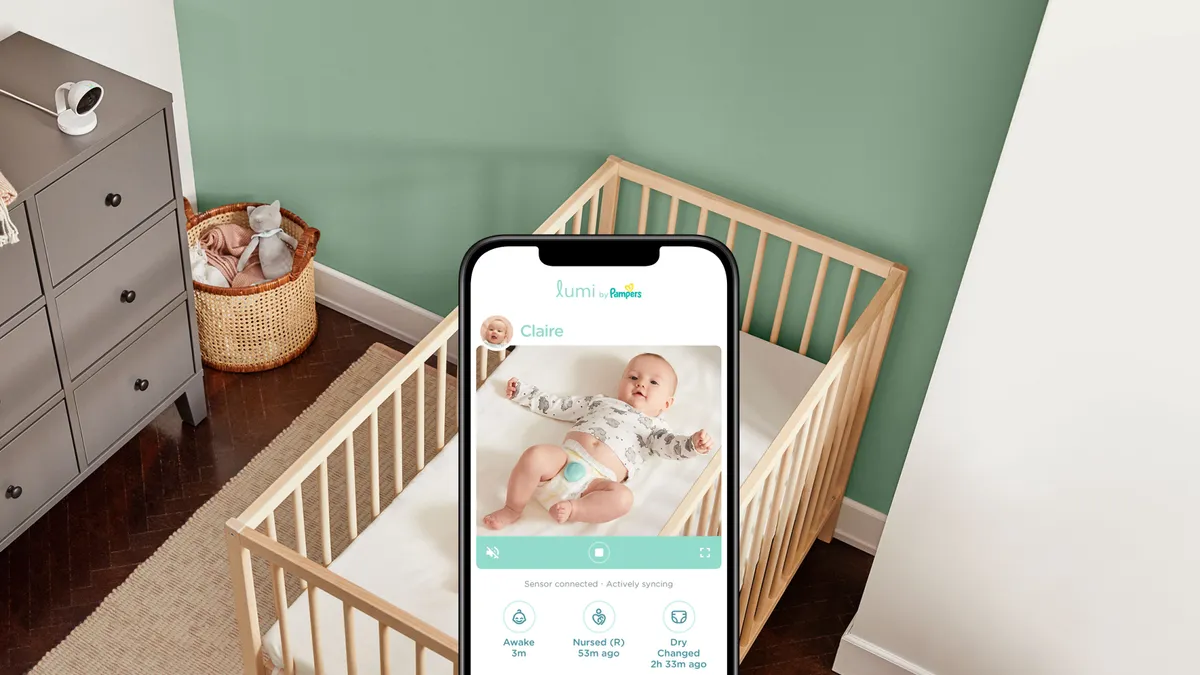 Procter & Gamble showcasing new mobile technology for its Lumi by Pampers connected baby care brand at CES 2020