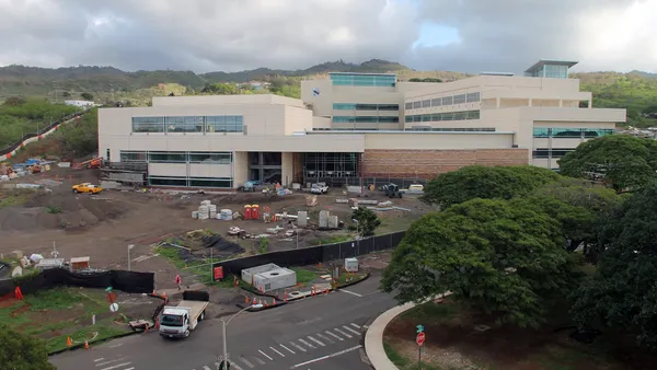 Construction on the U.S. Army Pacific's Command and Control Facility on Fort Shafter in Honolulu, Hawaii.