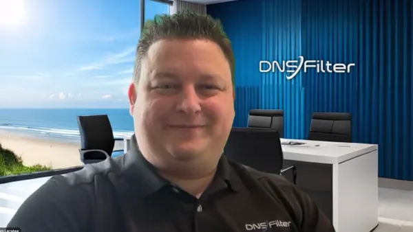 DNSFilter VP of commercial and channel sales Adam Larrabee.