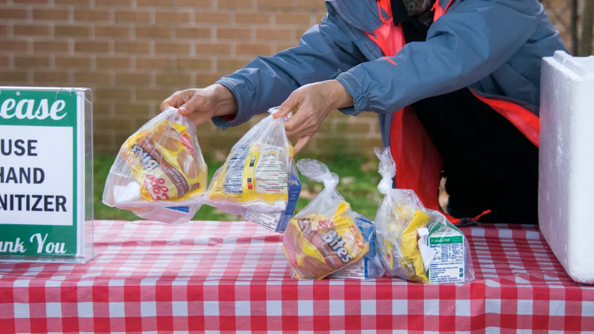 Fairfax County Public Schools meal distribution continues during coronavirus-related closures.