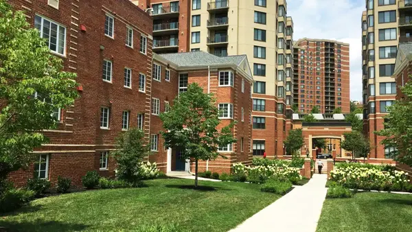 Garden-style brick apartments