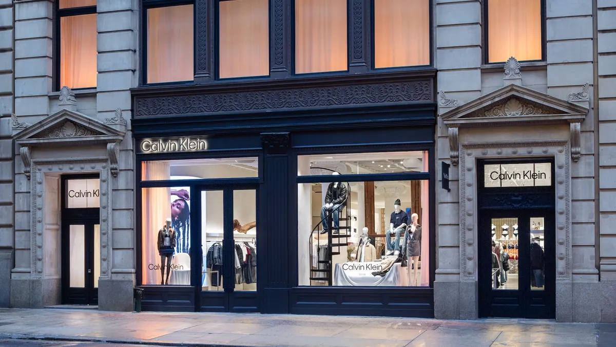 The exterior of Calvin Klein's NYC flagship in SoHo