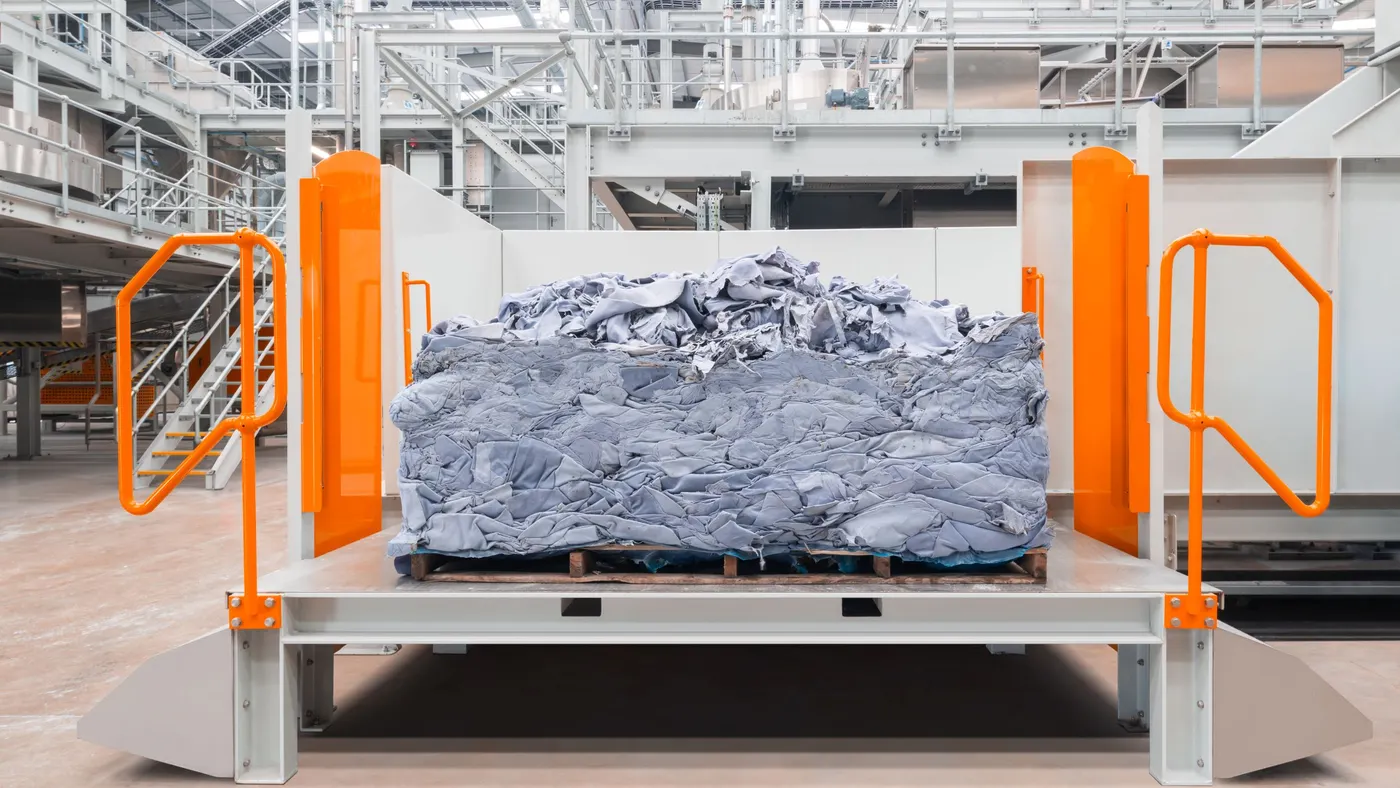 Materials are seen in a factory prio