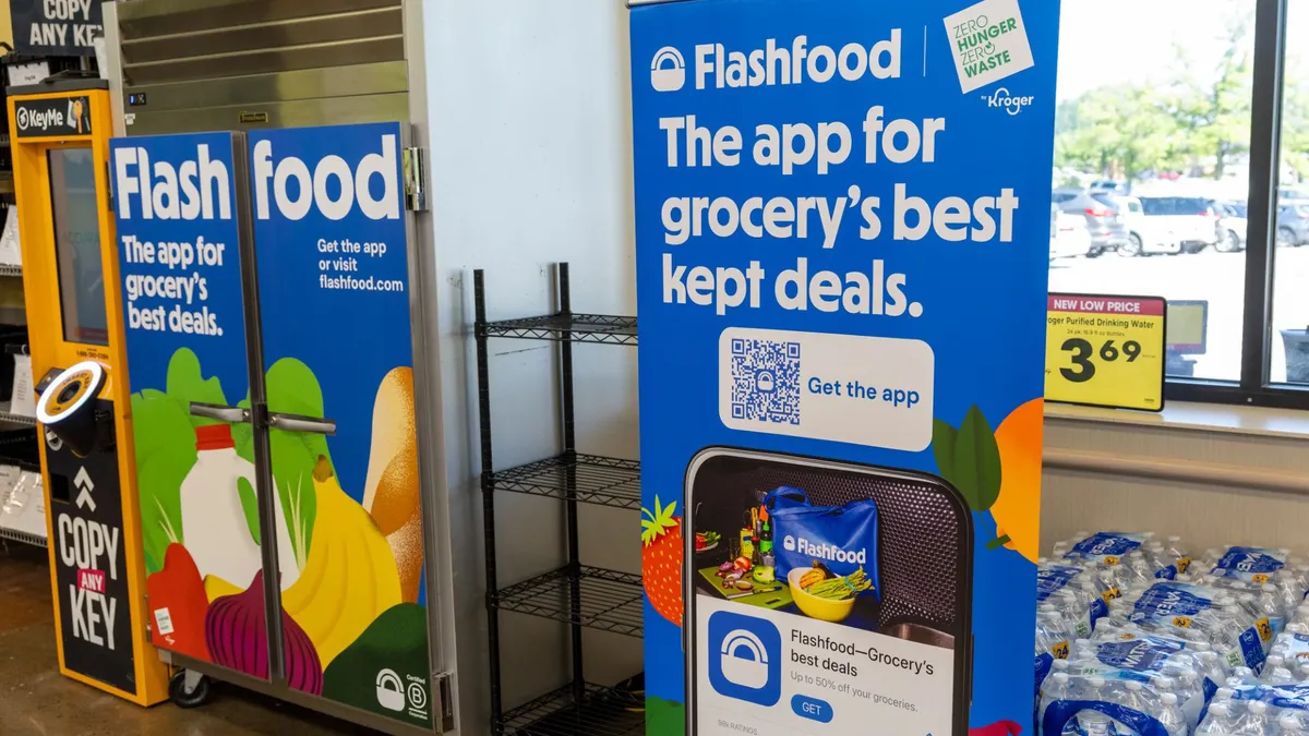 Flashfood's designated zone inside a Kroger grocery store