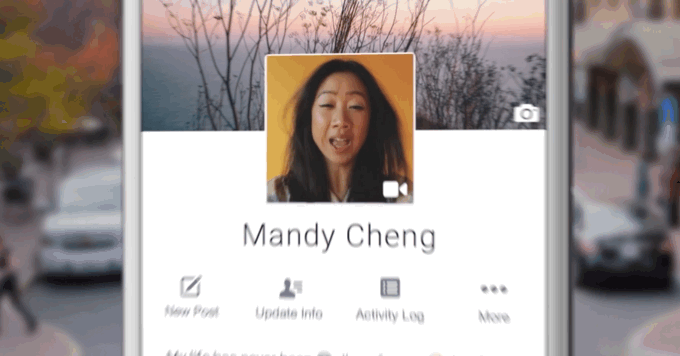Facebook video profile