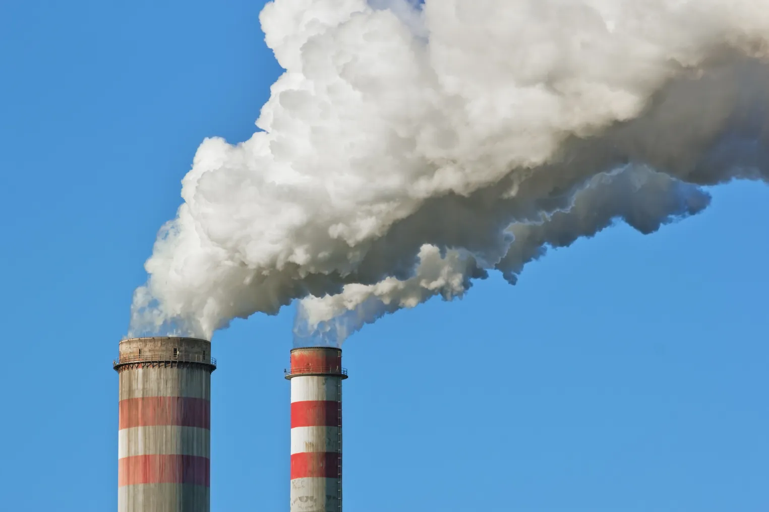 Smoke stack of coal power plant