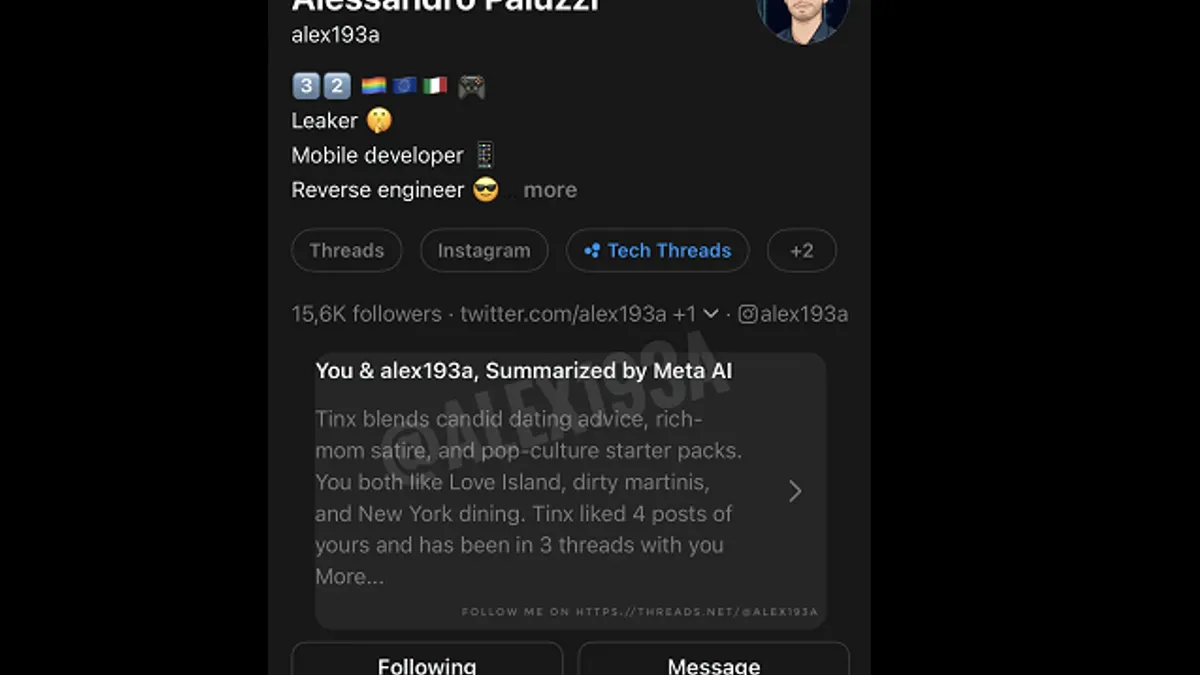 Threads AI summaries