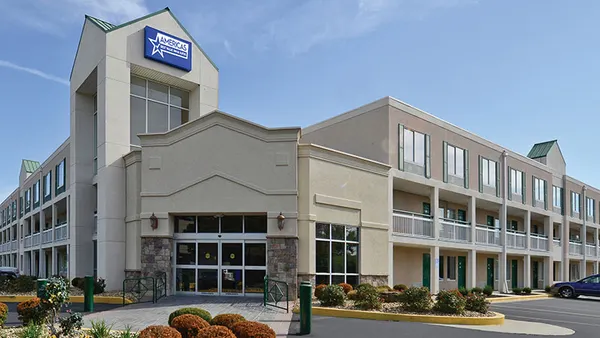 Exterior shot of Americas Best Value Inn hotel