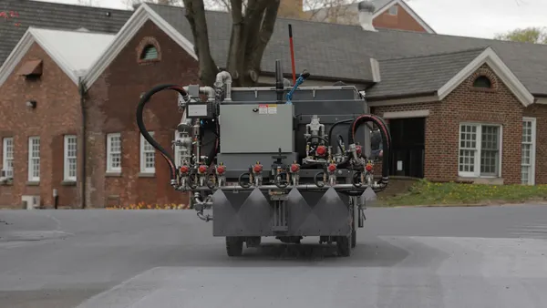 Machine in a suburb area