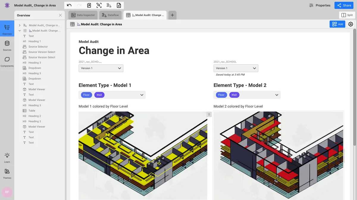 A screenshot of a building program that captures data and allows contractors to view it while they work on projects.