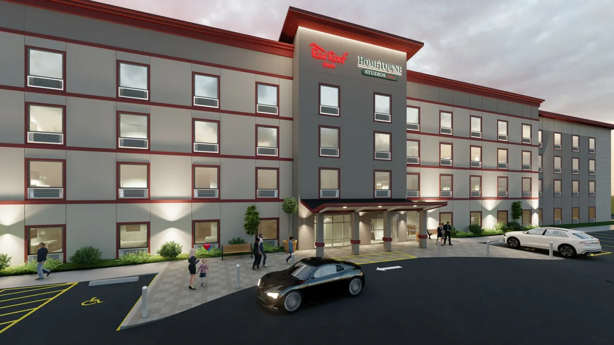 Rendering of Red Roof hotel property