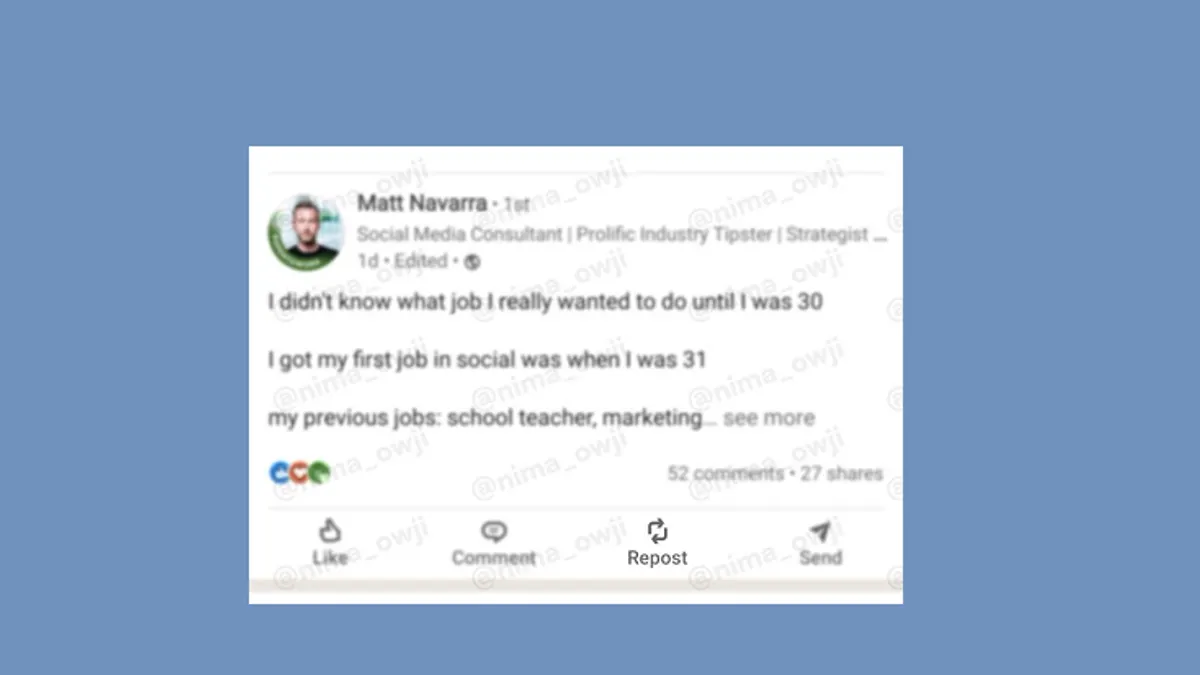 LinkedIn reposts