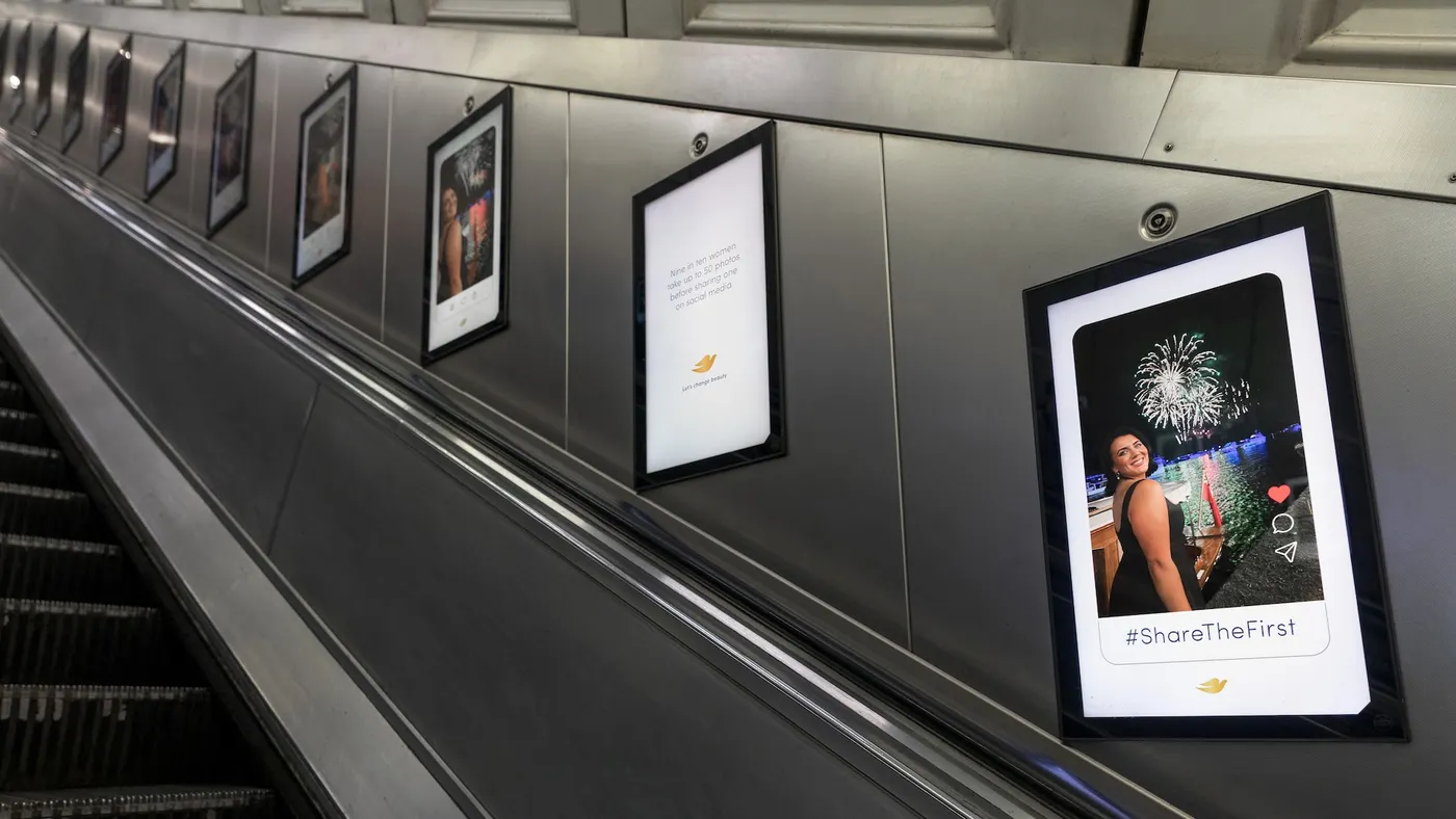 Dove's #ShareTheFirst OOH ads